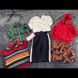 6 Piece Ralph Lauren Kids Lot Toddler Baby Size 12 Months